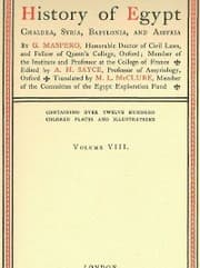 Cover von History of Egypt, Chaldea, Syria, Babylonia, and Assyria, Vol. 8