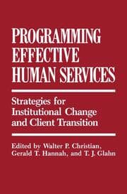 Cover von Programming Effective Human Services