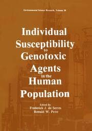 Cover von Individual Susceptibility to Genotoxic Agents in the Human Population