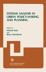 Cover von Systems Analysis in Urban Policy-Making and Planning