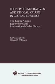 Cover von Economic Imperatives and Ethical Values in Global Business