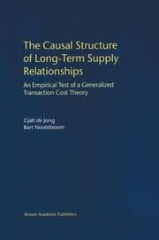 Cover von The Causal Structure of Long-Term Supply Relationships