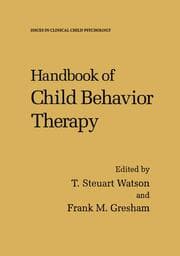 Cover von Handbook of Child Behavior Therapy