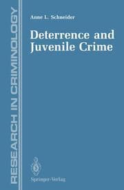 Cover von Deterrence and Juvenile Crime