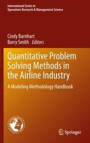Cover von Quantitative Problem Solving Methods in the Airline Industry