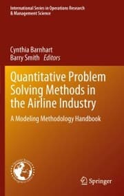 Cover von Quantitative Problem Solving Methods in the Airline Industry