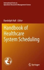Cover von Handbook of Healthcare System Scheduling