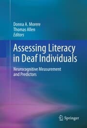 Cover von Assessing Literacy in Deaf Individuals