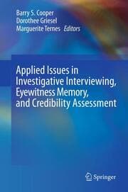 Cover von Applied Issues in Investigative Interviewing, Eyewitness Memory, and Credibility Assessment