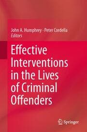 Cover von Effective Interventions in the Lives of Criminal Offenders