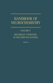 Cover von Metabolic Turnover in the Nervous System