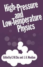 Cover von High-Pressure and Low-Temperature Physics