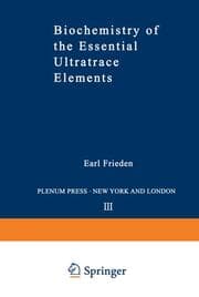 Cover von Biochemistry of the Essential Ultratrace Elements