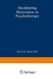 Cover von Deciphering Motivation in Psychotherapy