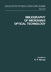 Cover von Bibliography of Microwave Optical Technology
