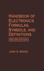 Cover von Handbook of Electronics Formulas, Symbols, and Definitions