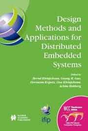 Cover von Design Methods and Applications for Distributed Embedded Systems