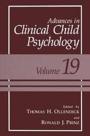 Cover von Advances in Clinical Child Psychology