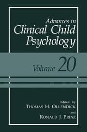 Cover von Advances in Clinical Child Psychology