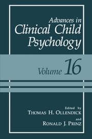 Cover von Advances in Clinical Child Psychology