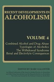 Cover von Recent Developments in Alcoholism