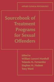 Cover von Sourcebook of Treatment Programs for Sexual Offenders