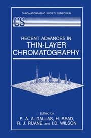 Cover von Recent Advances in Thin-Layer Chromatography