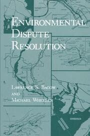 Cover von Environmental Dispute Resolution
