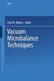Cover von Vacuum Microbalance Techniques
