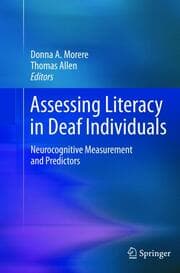 Cover von Assessing Literacy in Deaf Individuals