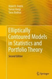 Cover von Elliptically Contoured Models in Statistics and Portfolio Theory