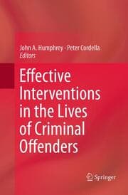 Cover von Effective Interventions in the Lives of Criminal Offenders