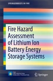 Cover von Fire Hazard Assessment of Lithium Ion Battery Energy Storage Systems
