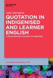 Cover von Quotation in Indigenised and Learner English
