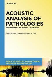 Cover von Acoustic Analysis of Pathologies