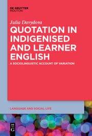 Cover von Quotation in Indigenised and Learner English