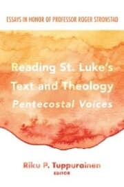 Cover von Reading St. Luke's Text and Theology: Pentecostal Voices