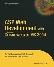 Cover von ASP Web Development with Dreamweaver MX 2004