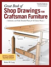 Cover von Great Book of Shop Drawings for Craftsman Furniture, Revised & Expanded Second Edition