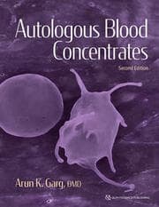 Cover von Autologous Blood Concentrates