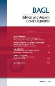 Cover von Biblical and Ancient Greek Linguistics, Volume 3
