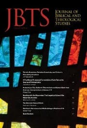 Cover von Journal of Biblical and Theological Studies, Issue 2.1