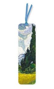 Cover von 10er-Verpackungseinheit Lesezeichen: Vincent van Gogh, Weizenfeld mit Zypressen