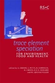 Cover von Trace Element Speciation for Environment, Food and Health