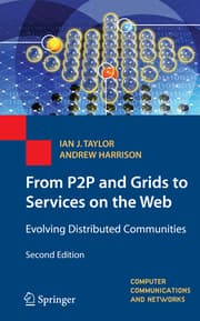 Cover von From P2P to web Services and grids