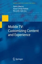 Cover von Mobile TV: Customizing Content and Experience