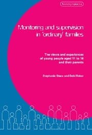 Cover von Monitoring and Supervision in 'Ordinary' Families
