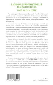 Cover von La morale professionnelle des instituteurs