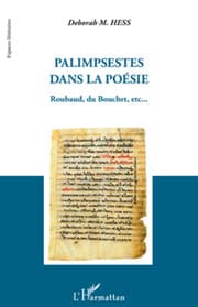 Cover von Palimpsestes dans la poésie