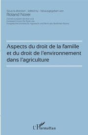 Cover von Aspects du droit de la famille et du droit de l'environnement dans l'agriculture